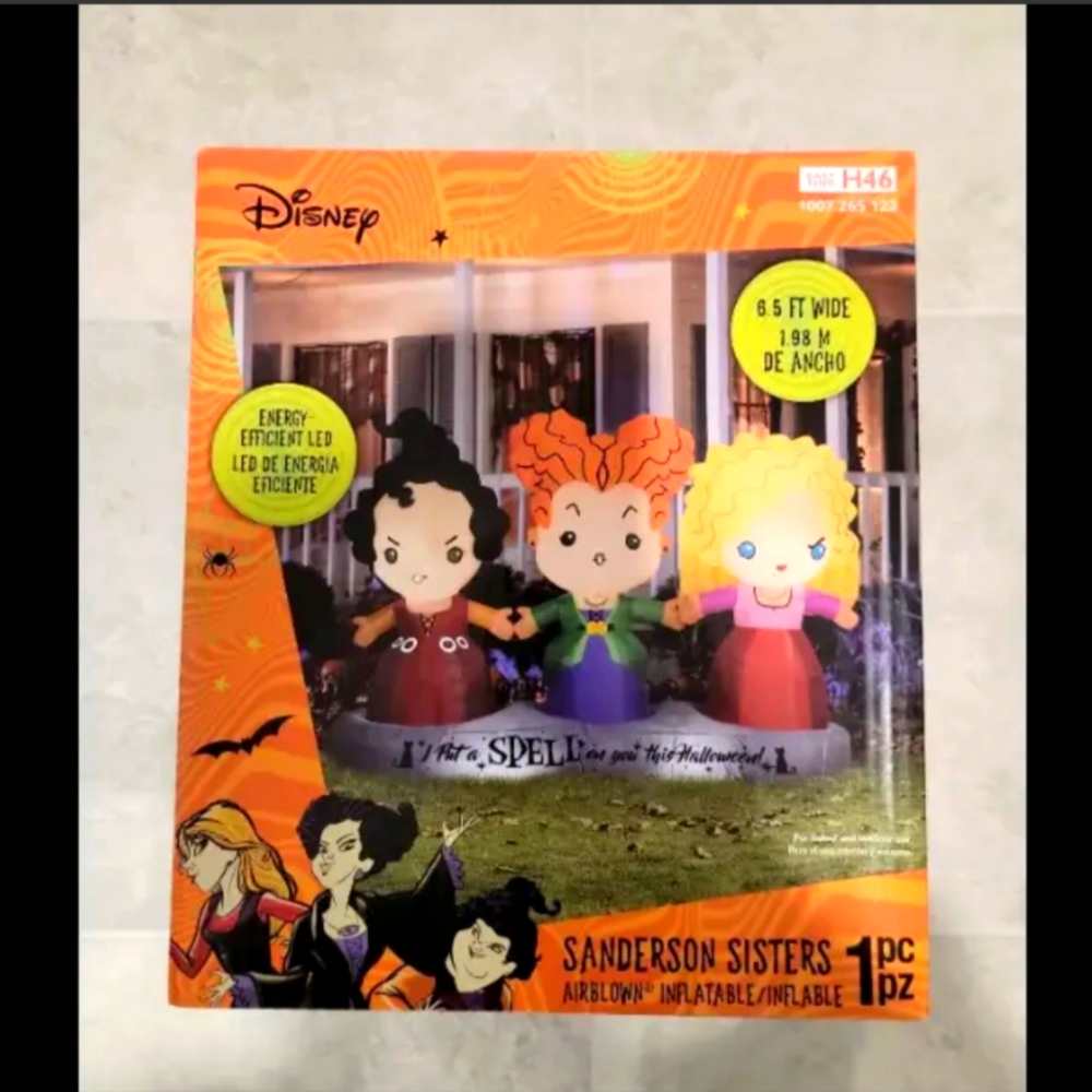 6.5ft Disney Hocus Pocus Sanderson Sisters Halloween Inflatable